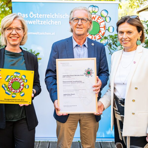 Überreichung der Auszeichnung „Österreichisches Umweltzeichen“
